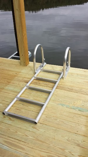 free flip-up ladder with any new dock system renegar