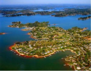 shorelines in Lake Norman