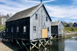 Boathouses on Lunenburg Waterfront
